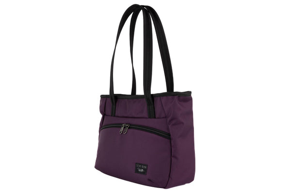 Photo of the Nomad Tote in Aubergine Ballistic.